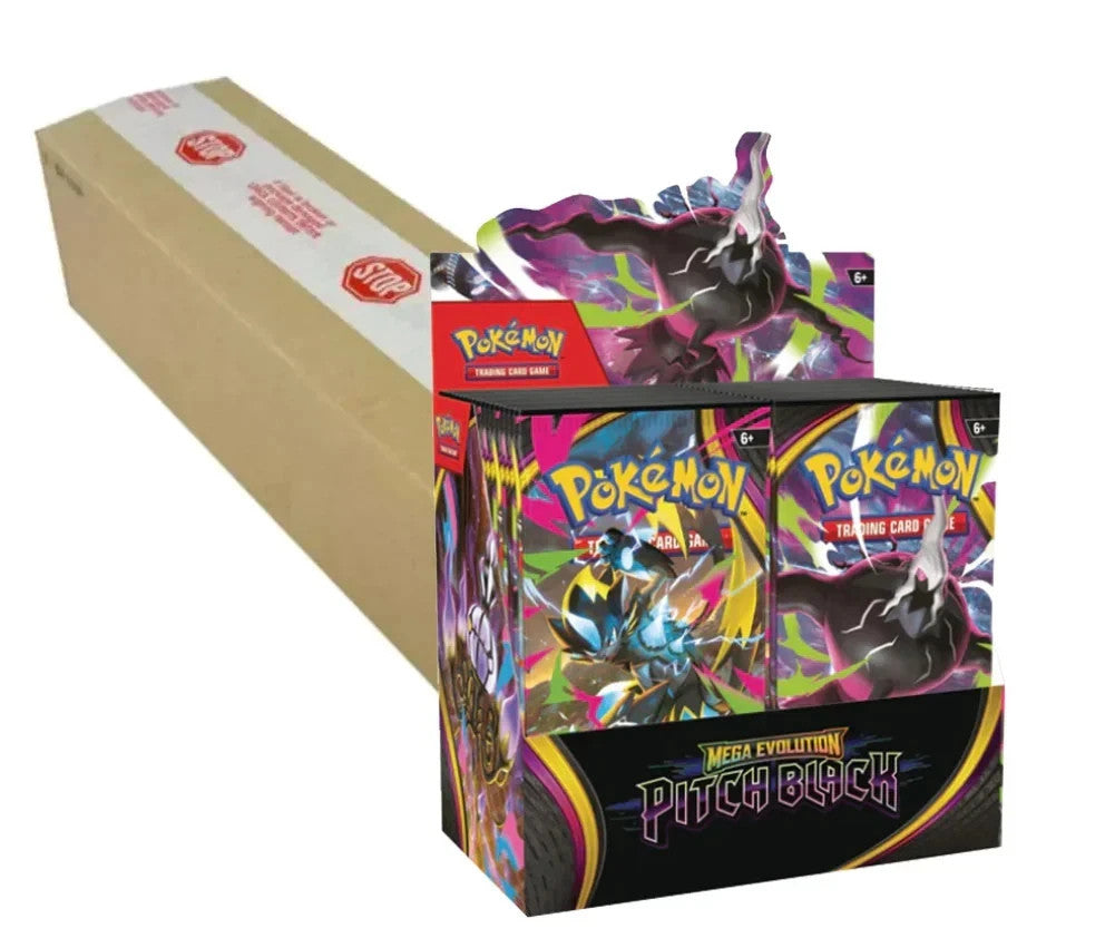 POKEMON MEGA EVOLUTION ME05 PITCH BLACK SEALED BOOSTER BOX CASE 6 CT - B