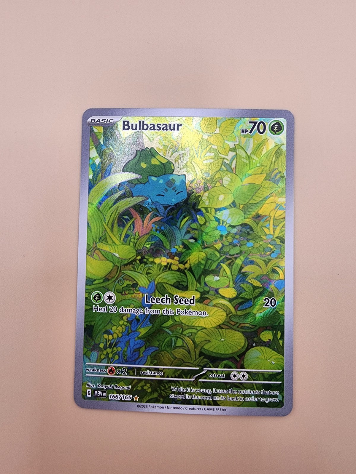3- Bulbasaur 166/165 Sv: Scarlet & Violet 151 Holo NM