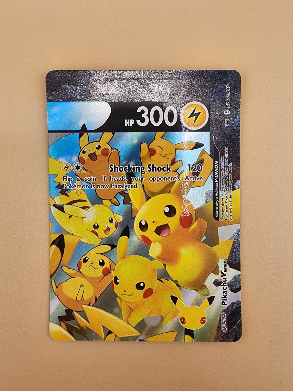 Pikachu V-Union SWSH139-143 SWSH Sword & Shield Promo Cards Holo-Plus Jumbo Card