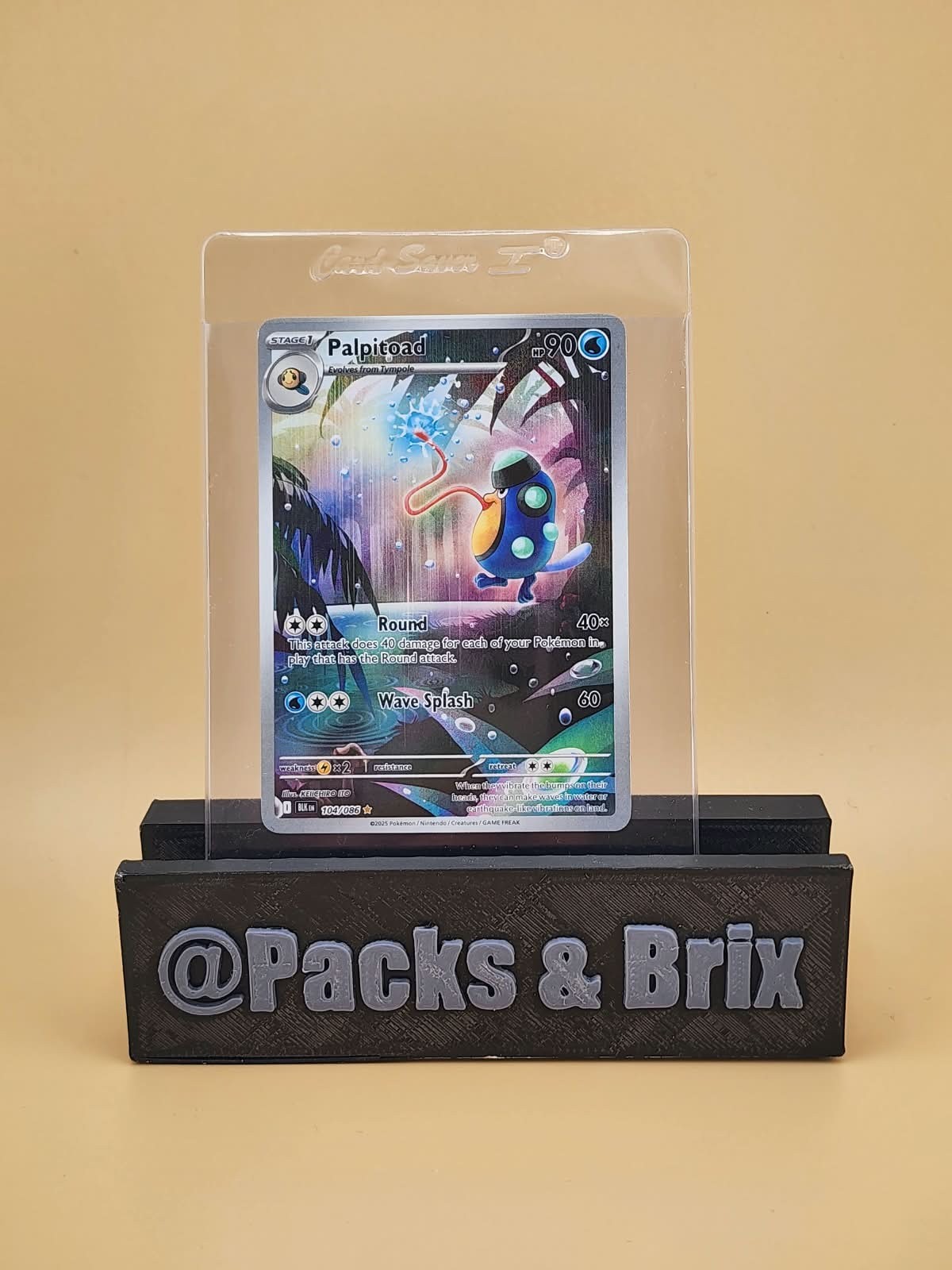 Palpitoad 104/086 Sv: Black Bolt Holo Near Mint NM