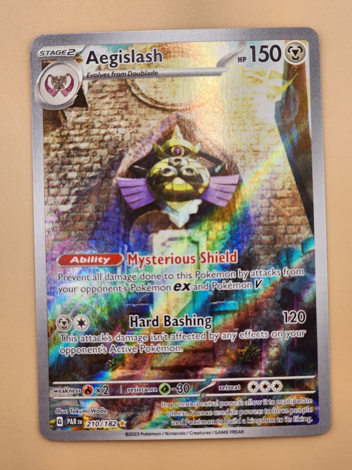 2 - Aegislash 210/182 SV04: Paradox Rift Holo Near Mint NM