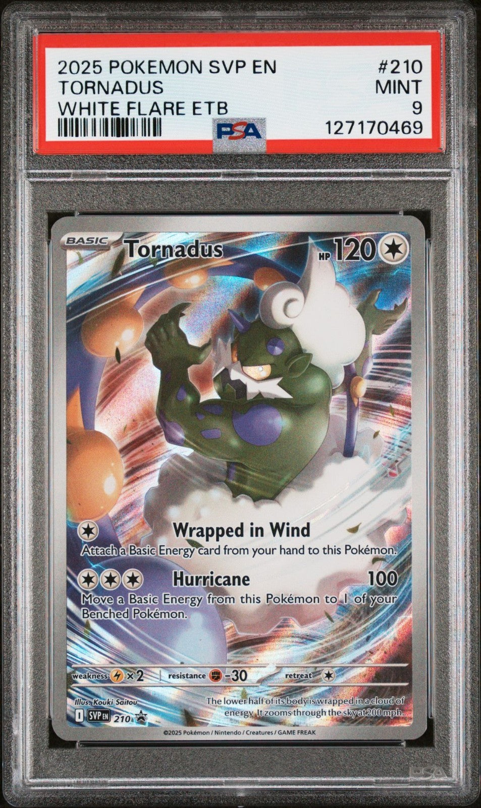 Tornadus 210 Sv: Scarlet & Violet Promo Cards Holo PSA 9