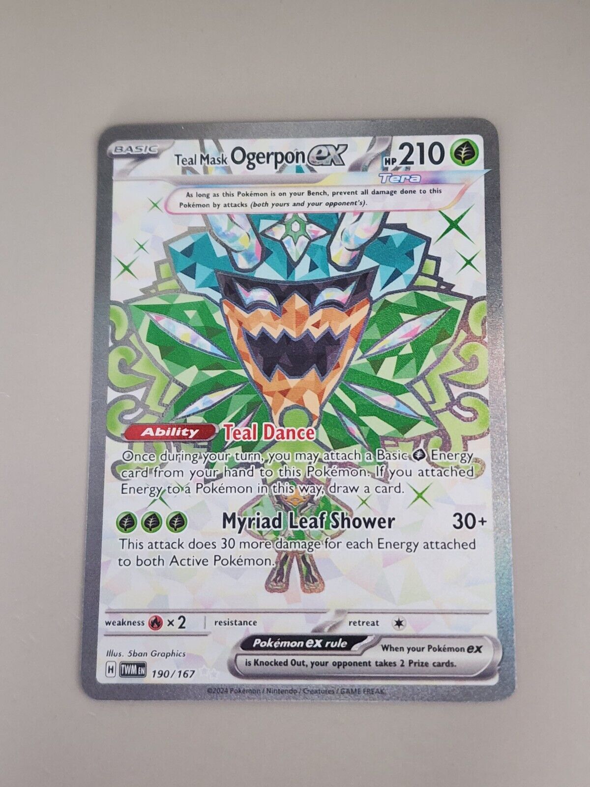 Teal Mask Ogerpon ex 190/167 Sv06: Twilight Masquerade Holo