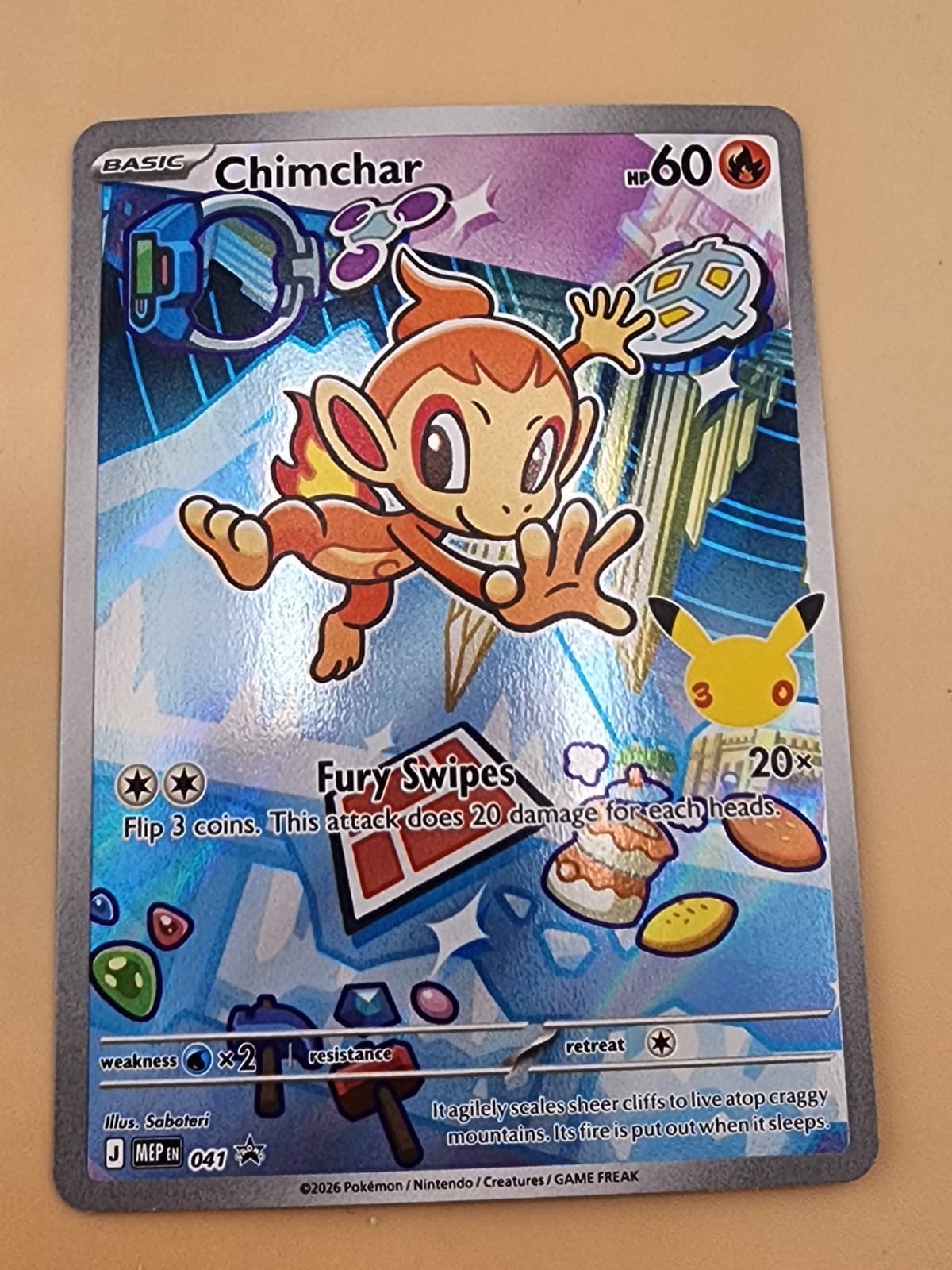Chimchar 041 Me: Mega Evolution Promo Holo Near Mint (NM)