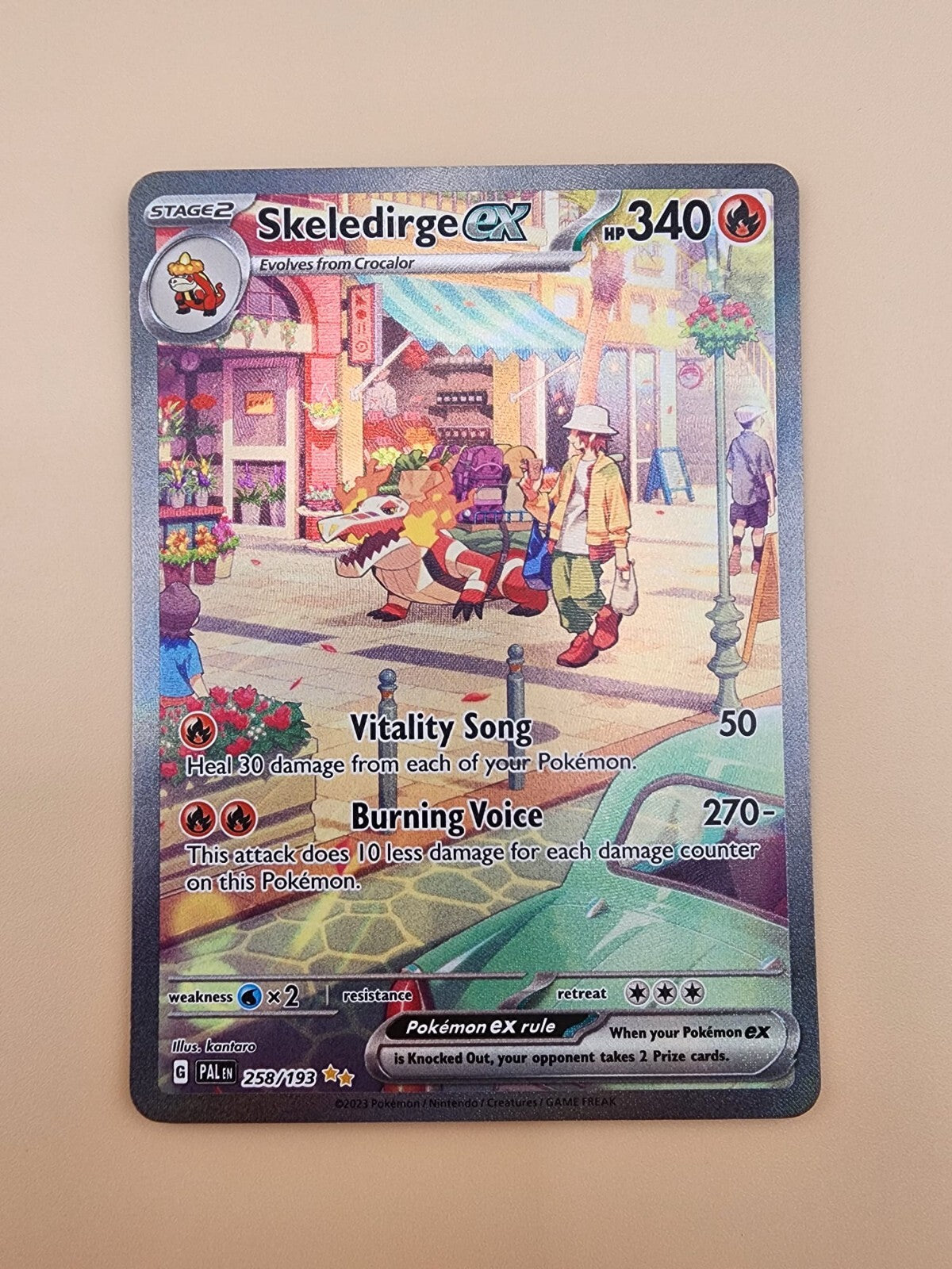Skeledirge ex 258/193 Sv02: Paldea Evolved Holo Near Mint (NM)