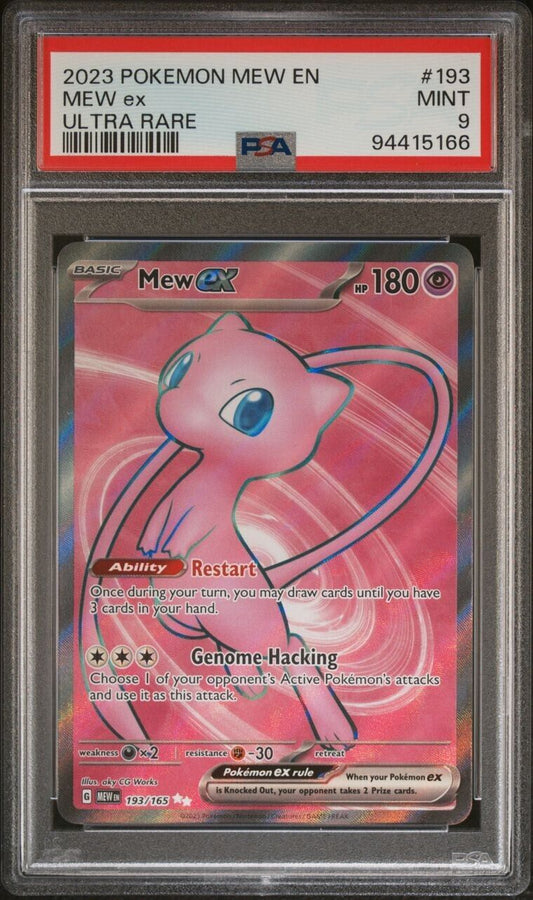 2023 POKEMON MEW EN-151 193 MEW EX ULTRA RARE PSA: MINT 9