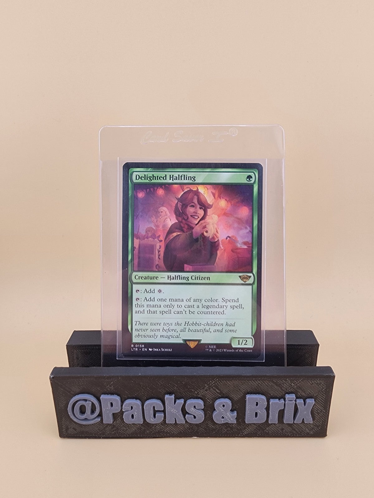 Wizards of the Coast MTG Delighted Halfling #0158 LTR Rare Regular NM