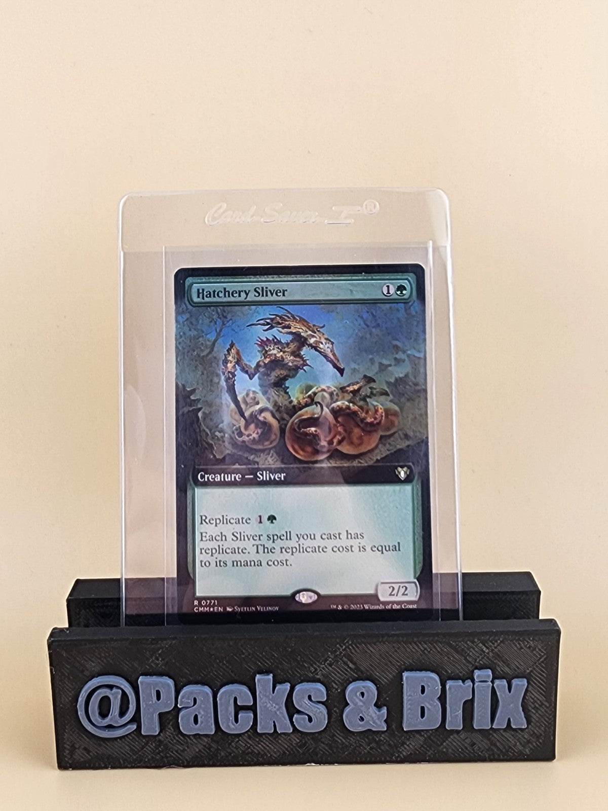 Hatchery Sliver (Extended Art) Commander Masters Regular