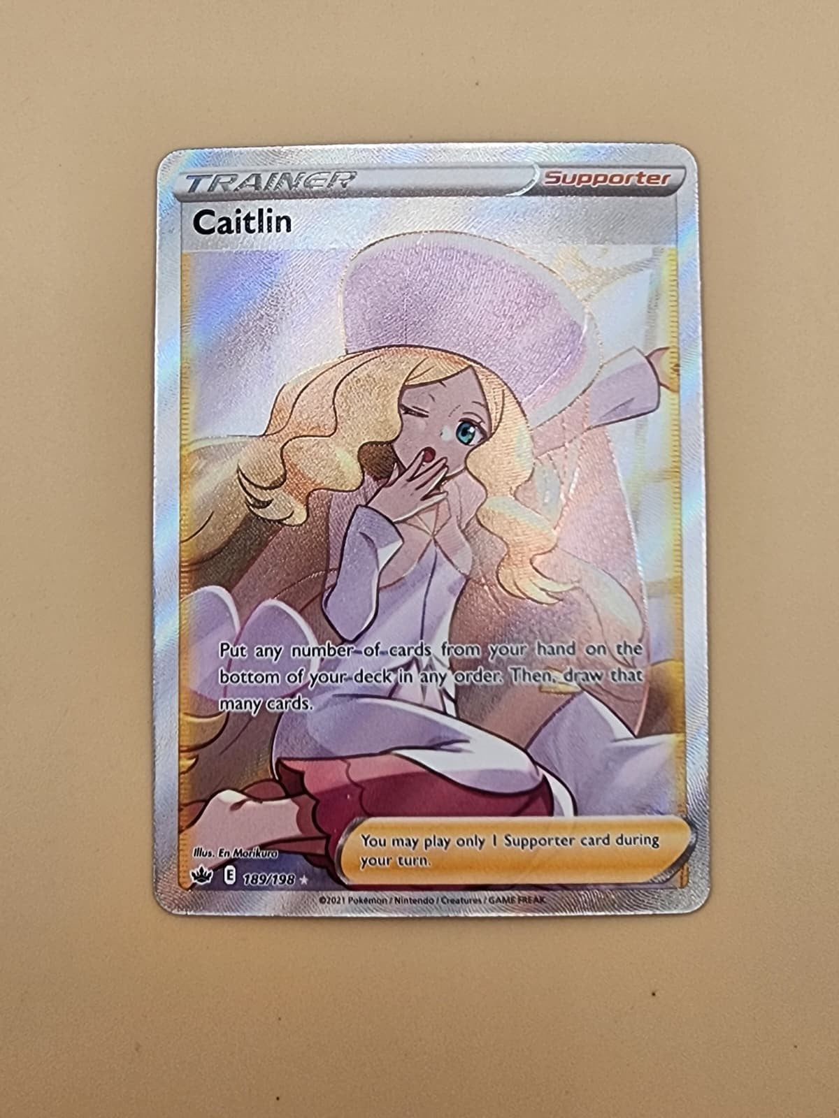 Caitlin (Full Art) 189/198 Swsh06: Near Mint (NM)