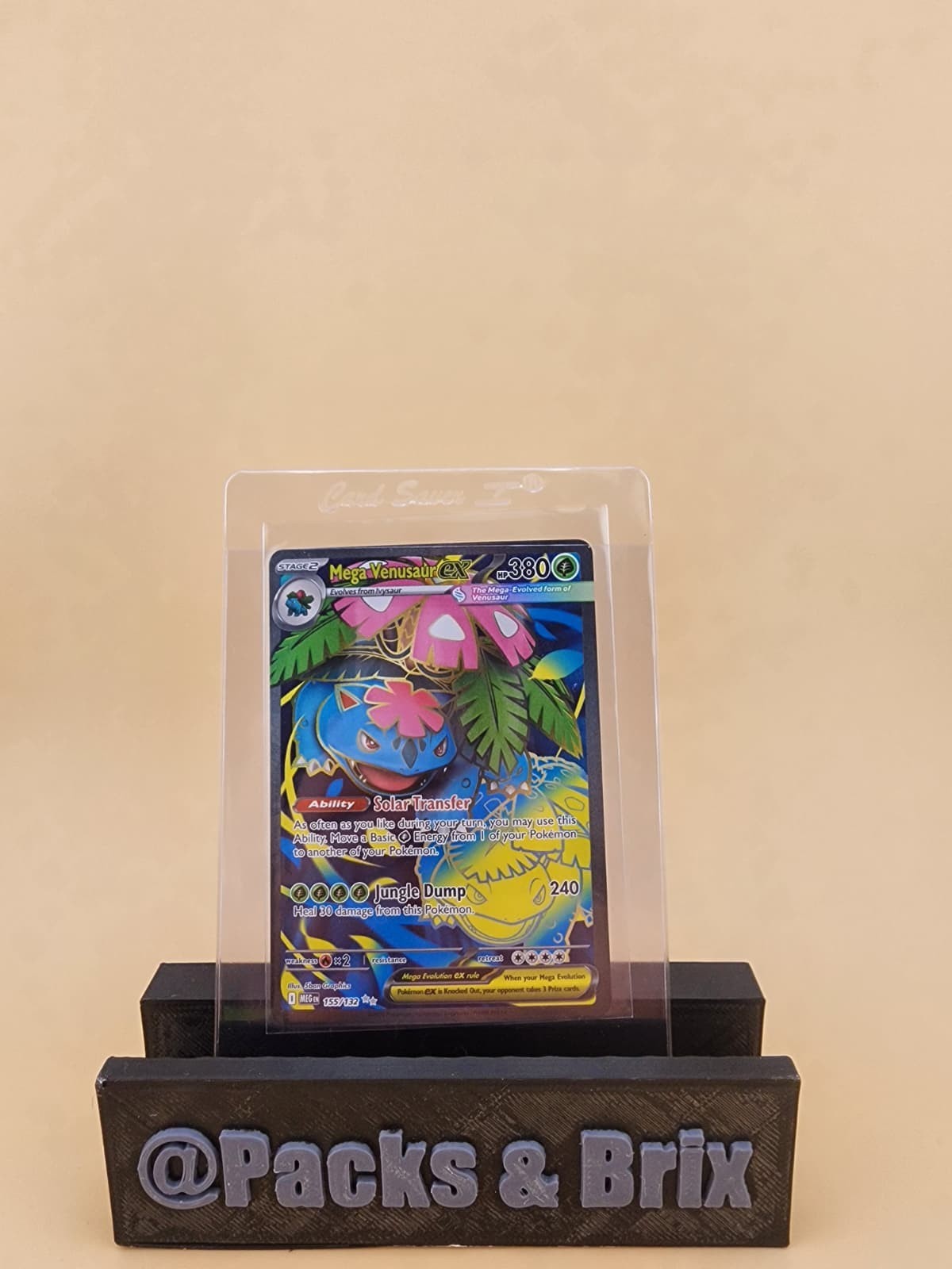 Pokémon Mega Venusaur EX Full Art Holo 155/132 : Mega Evolution Near Mint  (NM)