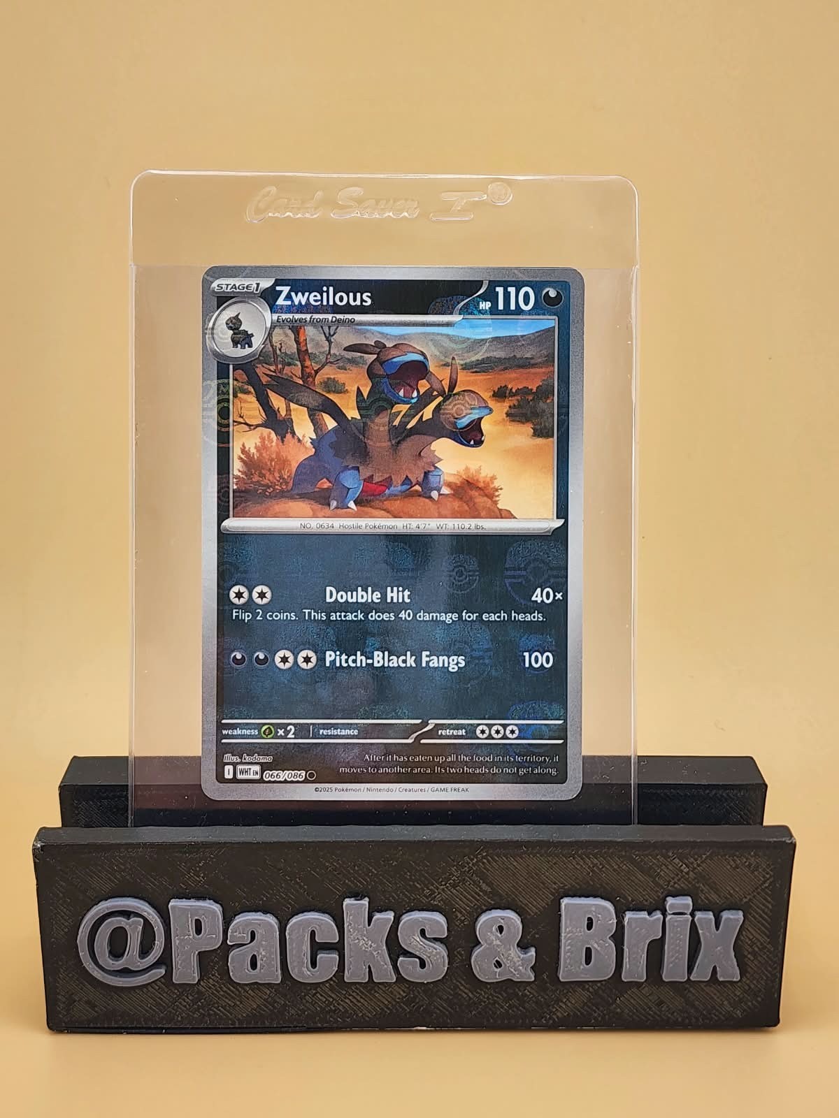 Zweilous 066/086 Sv: (Master Ball Holo) Near Mint NM