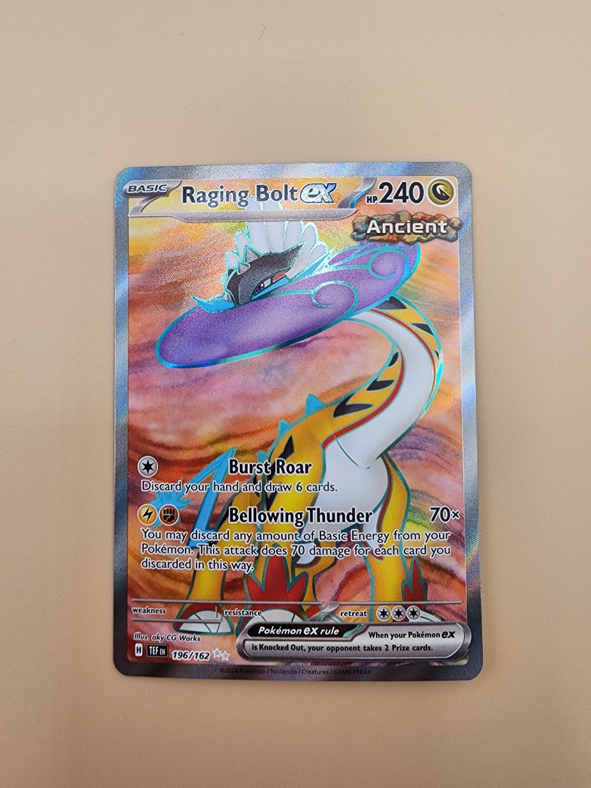 Raging Bolt ex 196/162 Sv05: Temporal Forces Holo