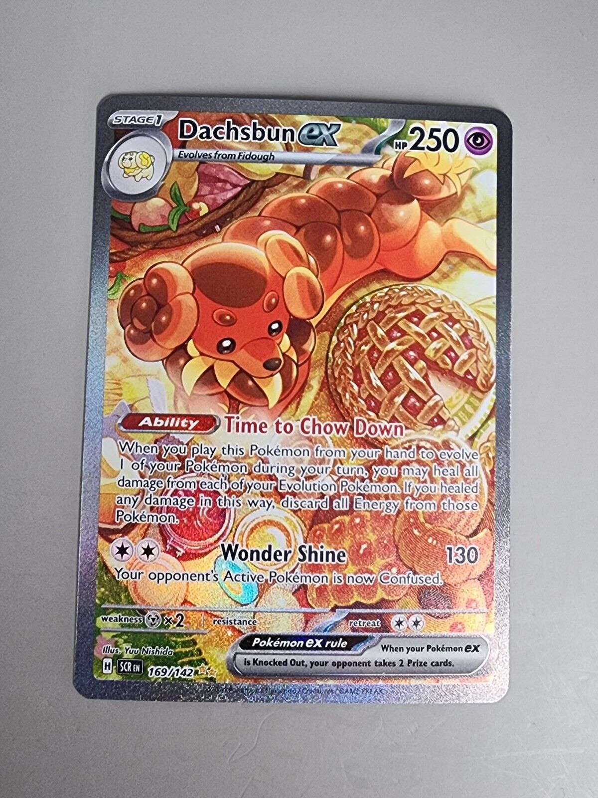 Dachsbun ex 169/142 Sv07: Stellar Crown Holo NM Pokémon TCG