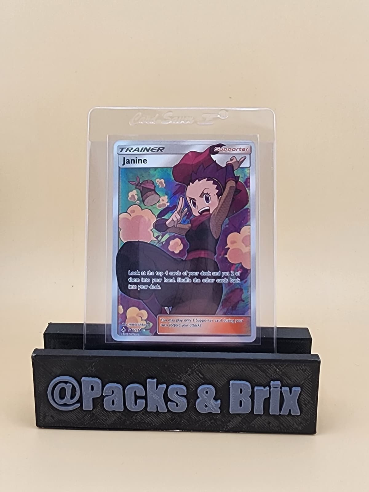 Janine (Full Art) 210/214 Sm-Unbroken Bonds Holo Near Mint NM