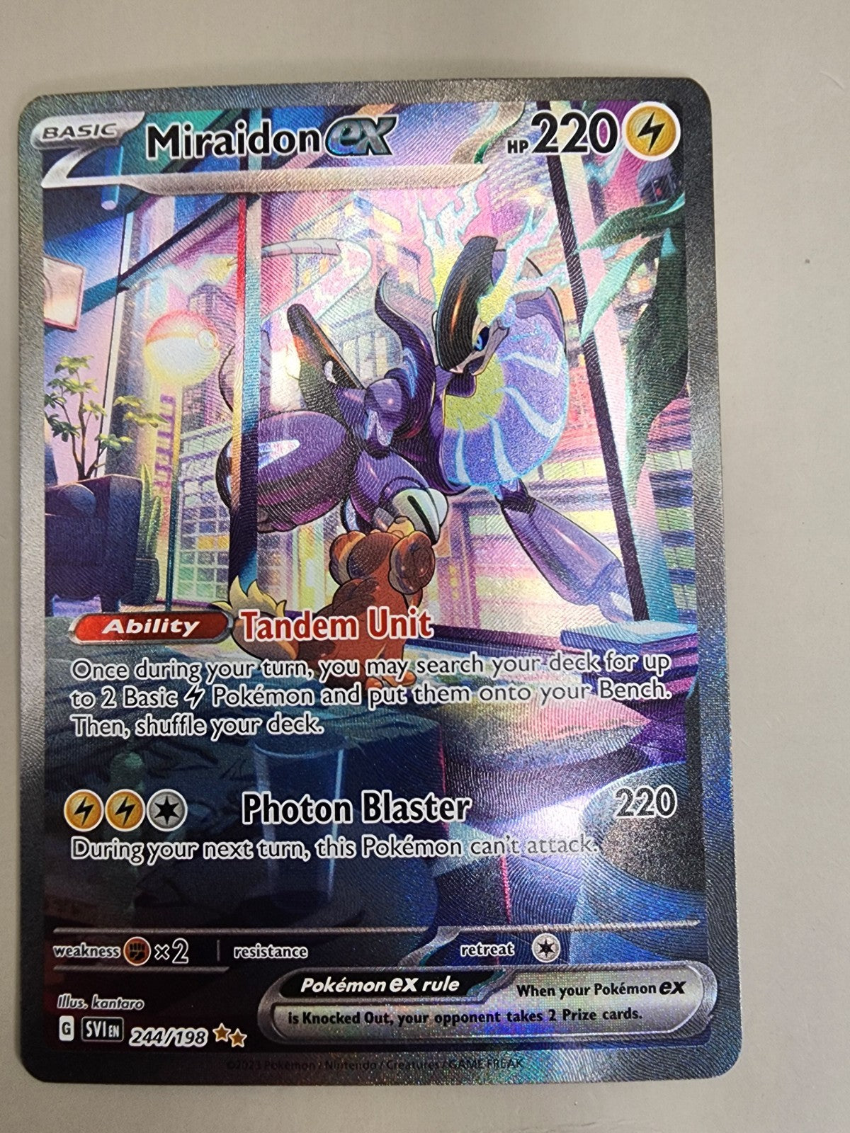 Miraidon ex 244/198 Scarlet & Violet Base Set Holo