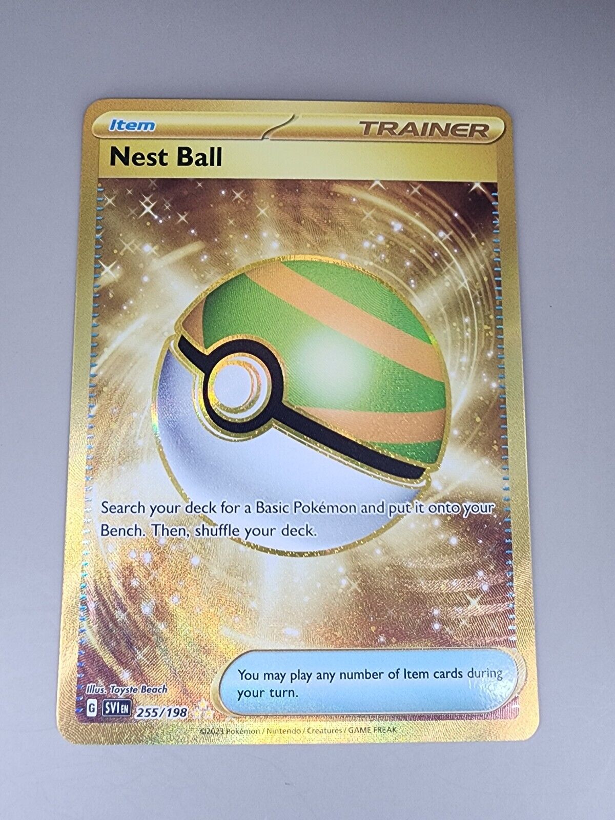 Pokémon TCG Nest Ball Scarlet & Violet Base Set 255/198 Holo Hyper Rare