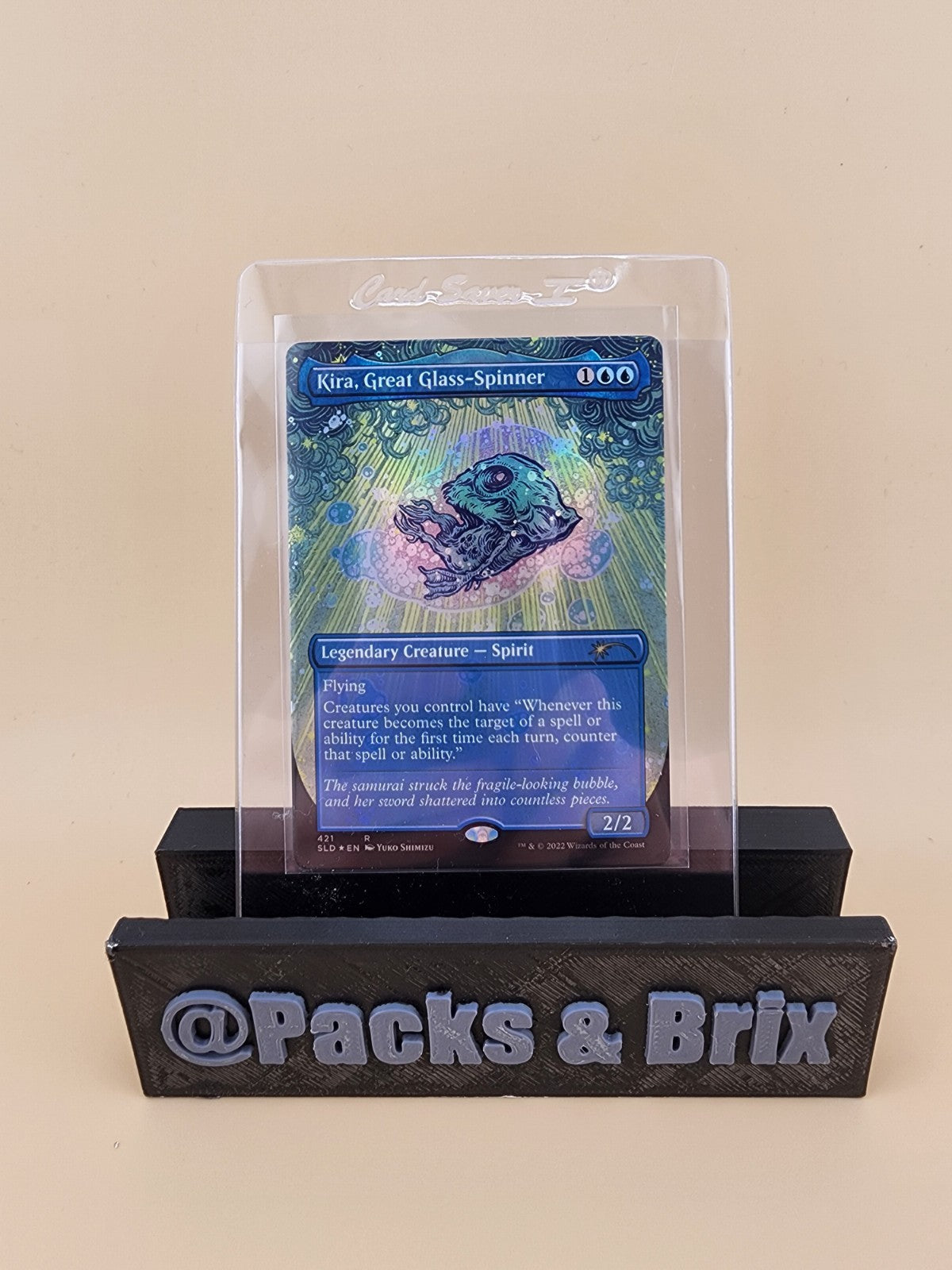 Kira, Great Glass-Spinner (Borderless) Secret Lair Drop Foil NM
