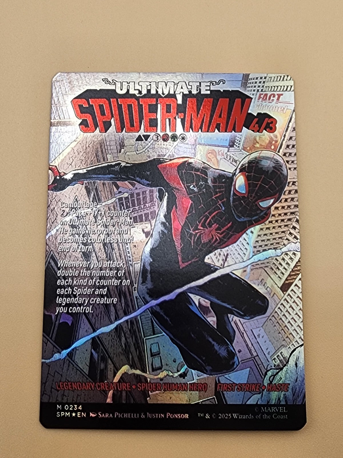 Miles Morales (0234) (Borderless) Marvel's Spider-Man Foil NM