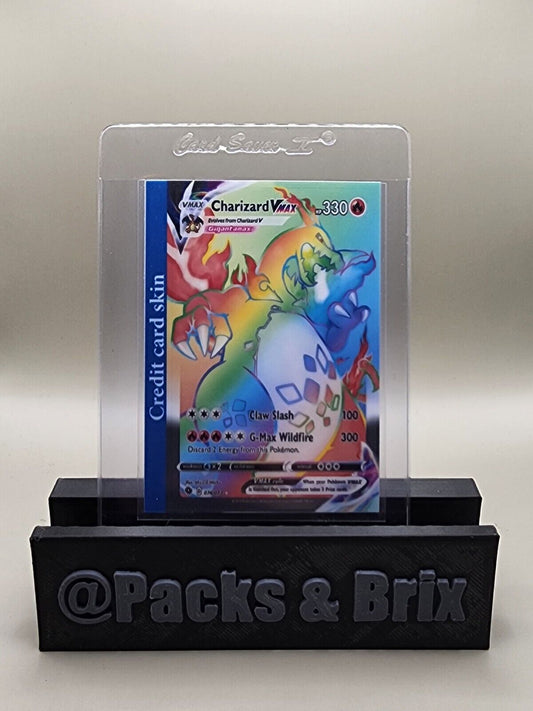 CREDIT CARD SKIN - Charizard VMAX 074/073 Secret RAINBOW