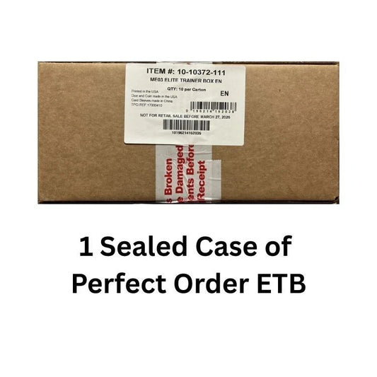 1 x Pokemon ME03 Mega Evolution Perfect Order ETB Elite Trainer Box Case -Sealed