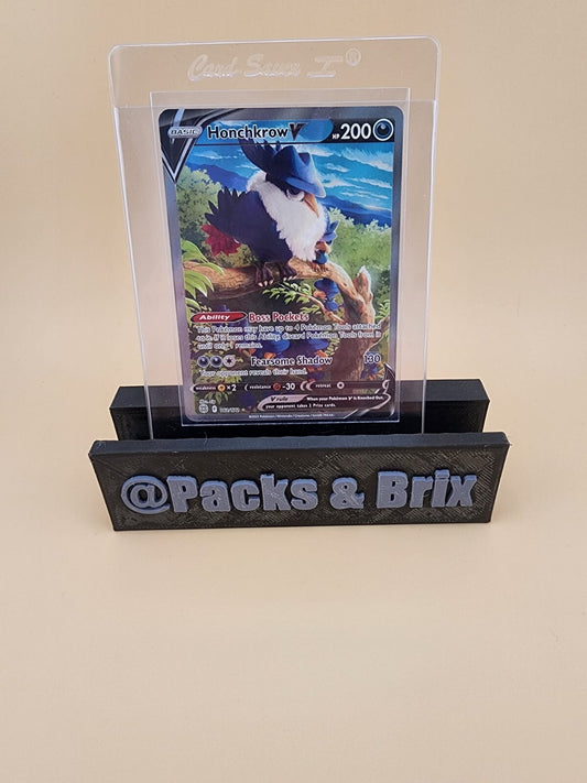 Pokemon TCG - Honchkrow V Rare Holo - 162/172- Brilliant Stars  Near Mint (NM)