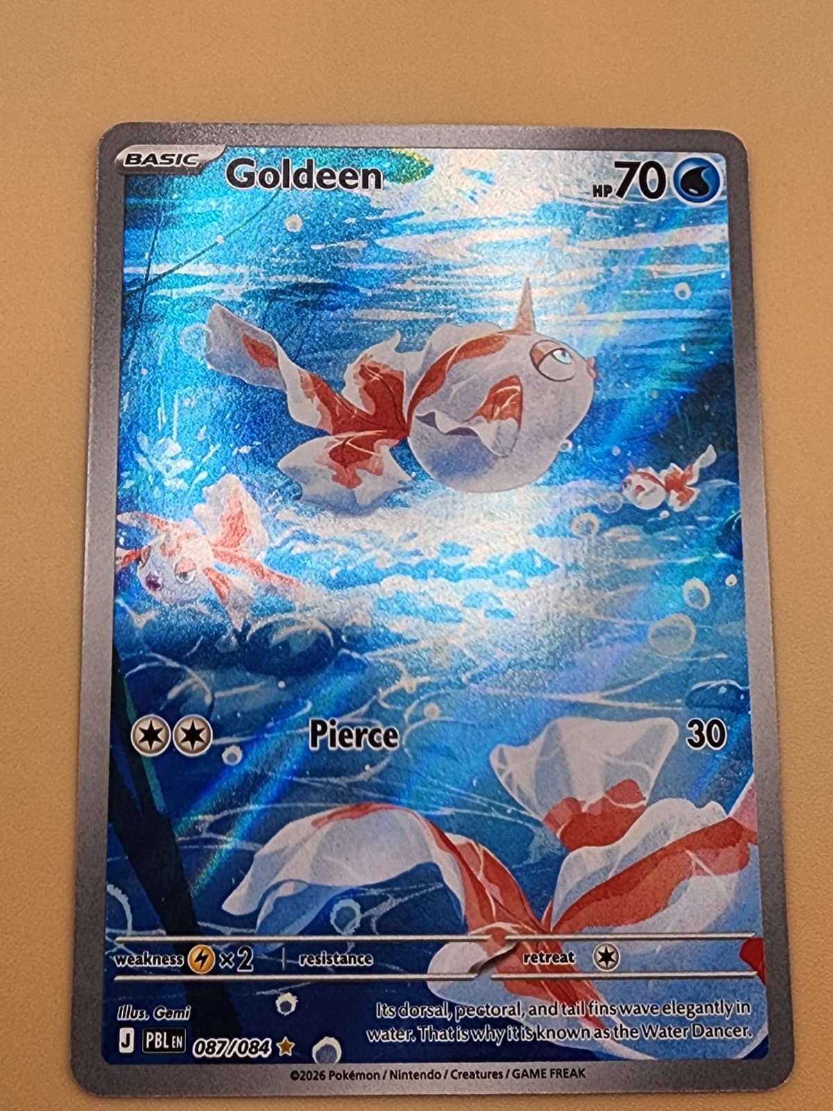 Goldeen 087/084 Me05: Pitch Black Holo Near Mint NM