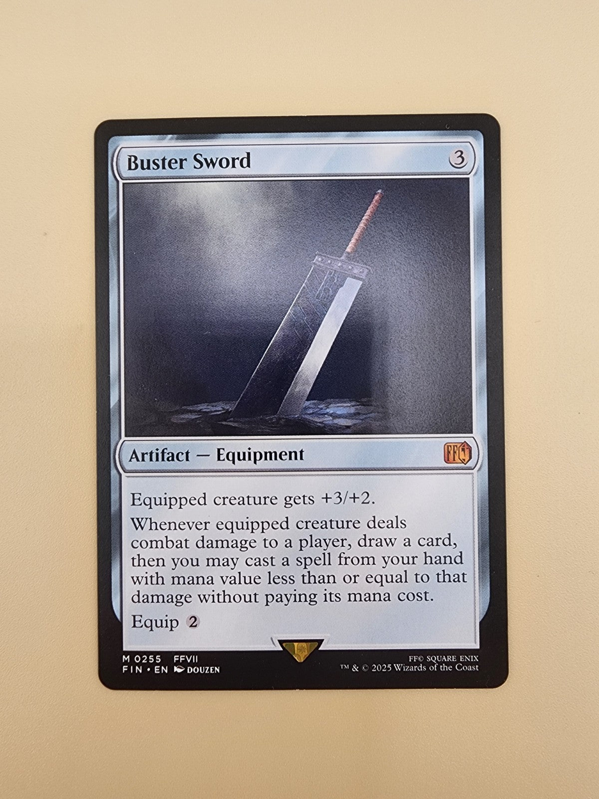 Buster Sword 0255 Final Fantasy FF MTG Magic The Gathering Card LP