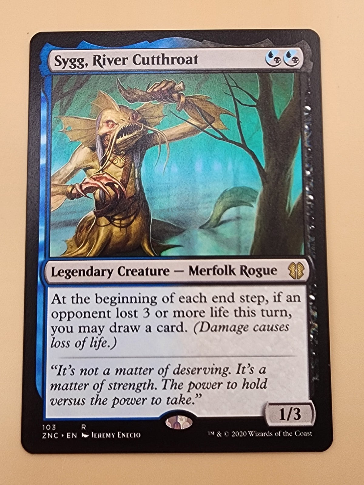 Sygg, River Cutthroat Commander: Zendikar Rising Regular NM