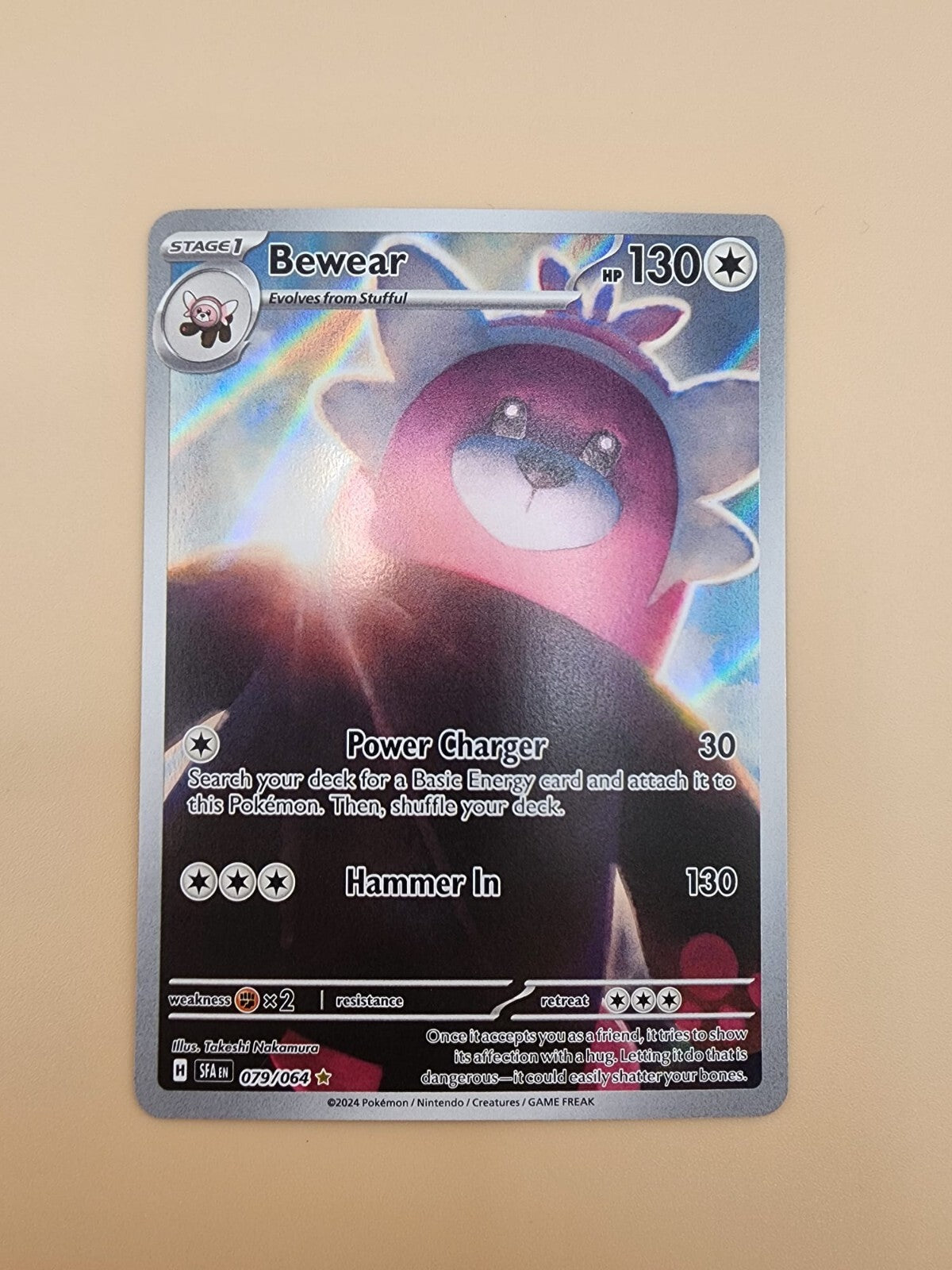 Bewear 079/064 Sv: Shrouded Fable Holo Near Mint (NM)