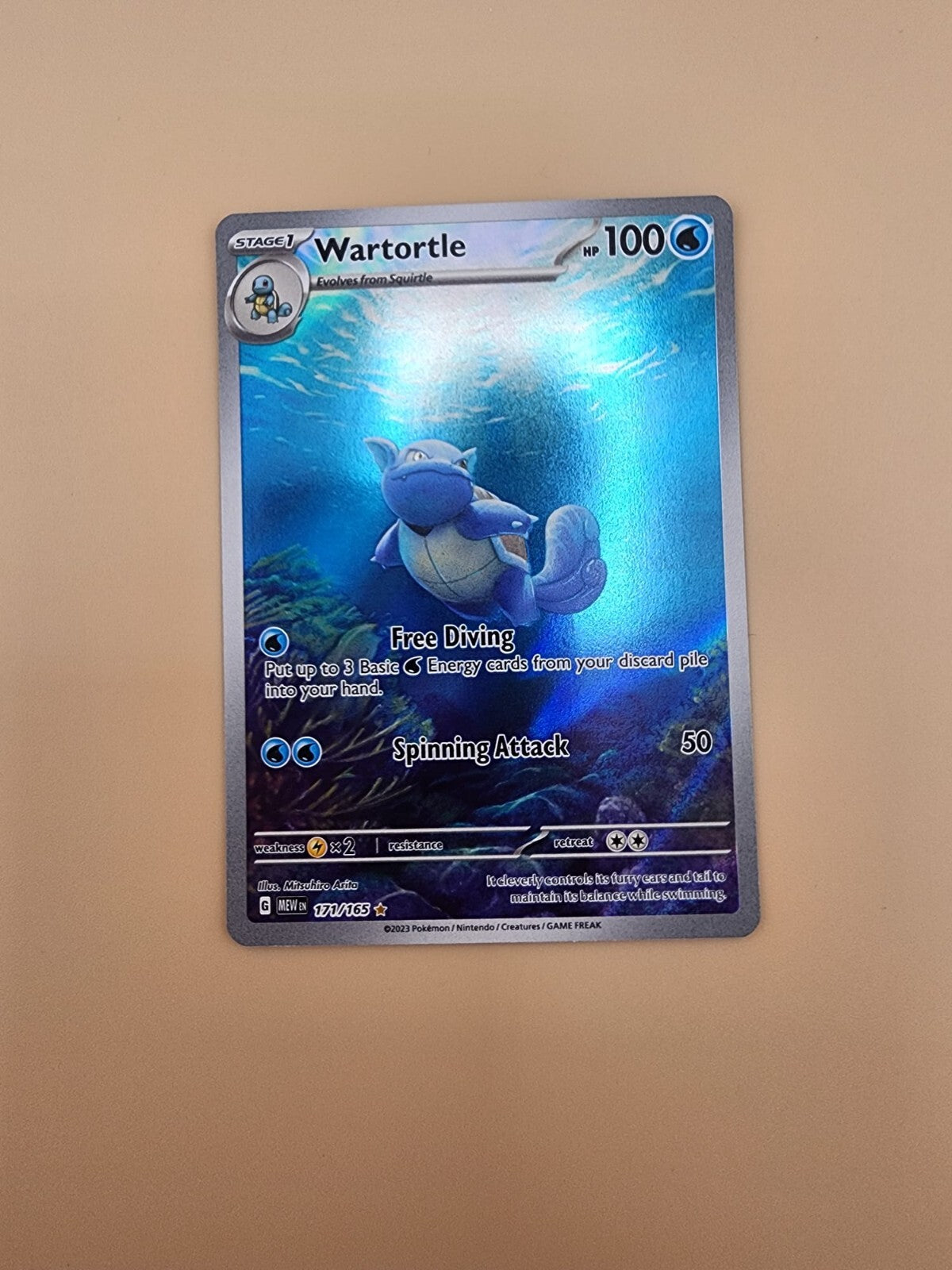 Wartortle 171/165 Sv: Scarlet & Violet 151 Holo NM