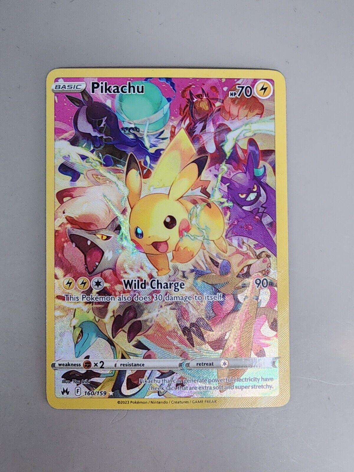 Pikachu (Secret) 160/159 Crown Zenith Holo LP