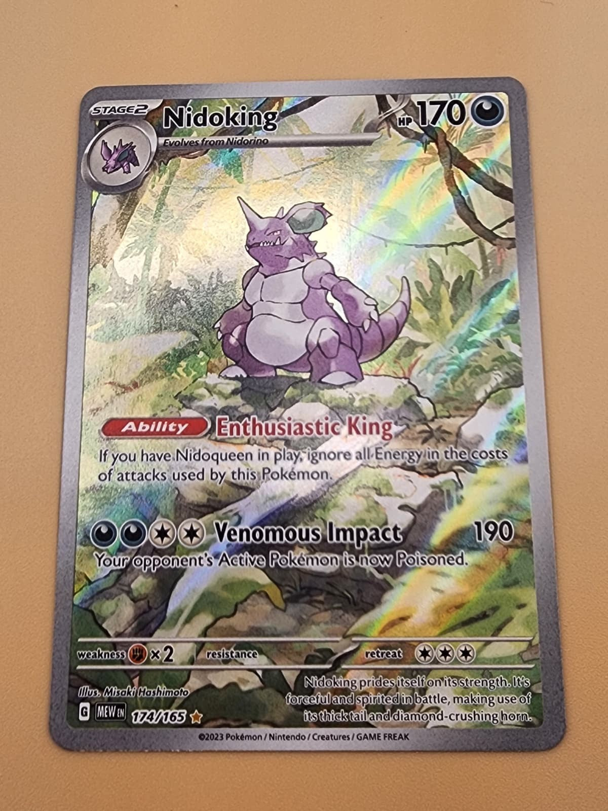 Nidoking 174/165 Sv: Scarlet & Violet 151 Holo Near Mint NM