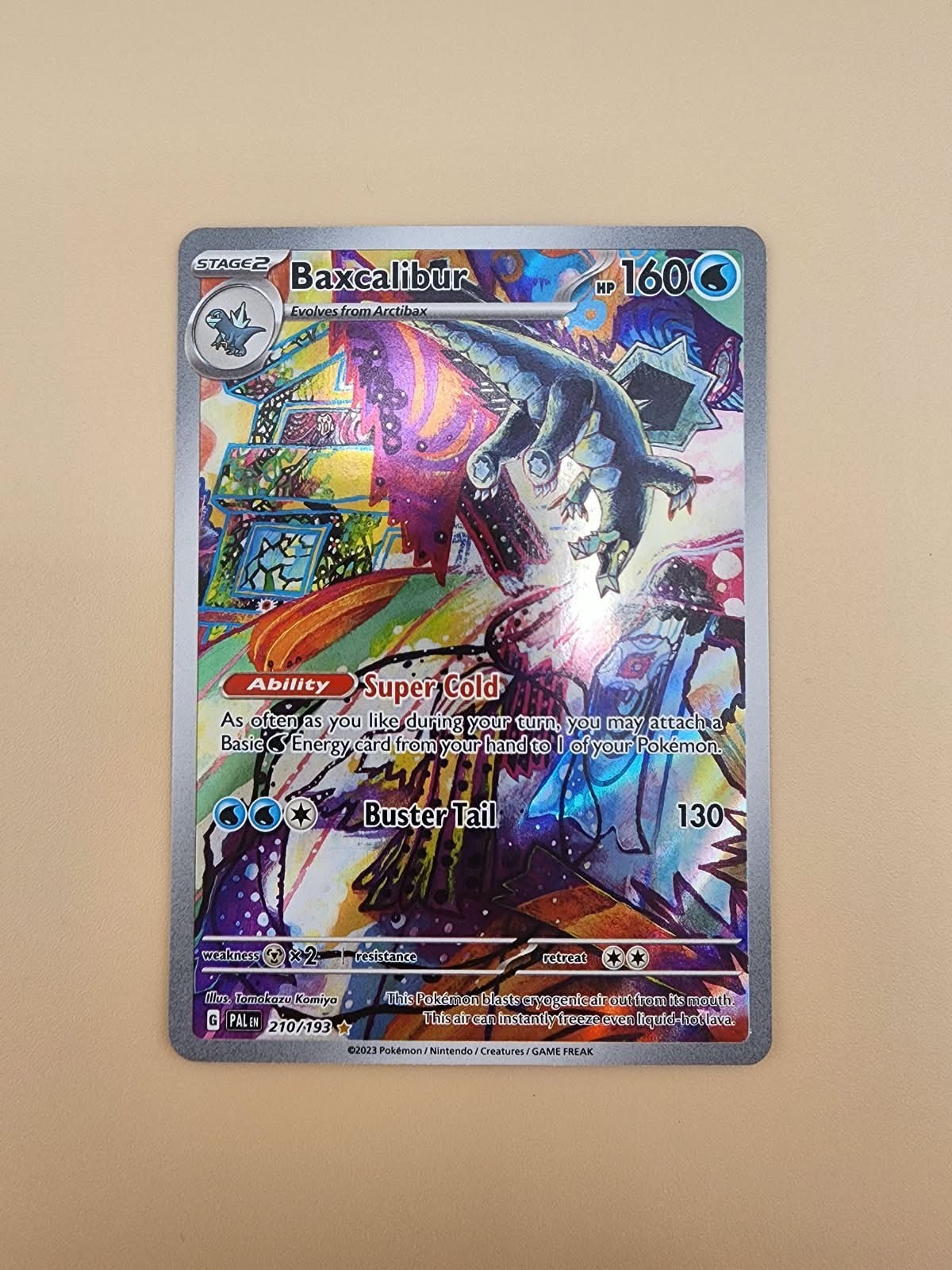 Baxcalibur 210/193 Sv02: Paldea Evolved Holo Near MInt NM