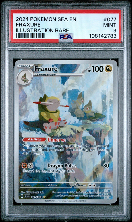 Fraxure 077/064 Sv: Shrouded Fable Holo PSA 9 MINT