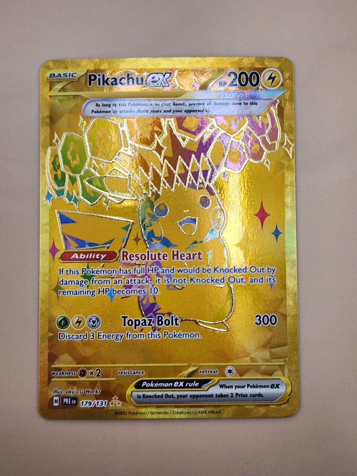 Pikachu ex 179/131 Prismatic Evolutions Holo LP