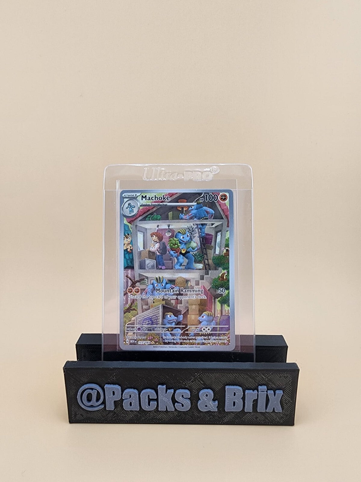 Machoke 177/165 Sv: Scarlet & Violet 151 Holo Lightly Played (LP)
