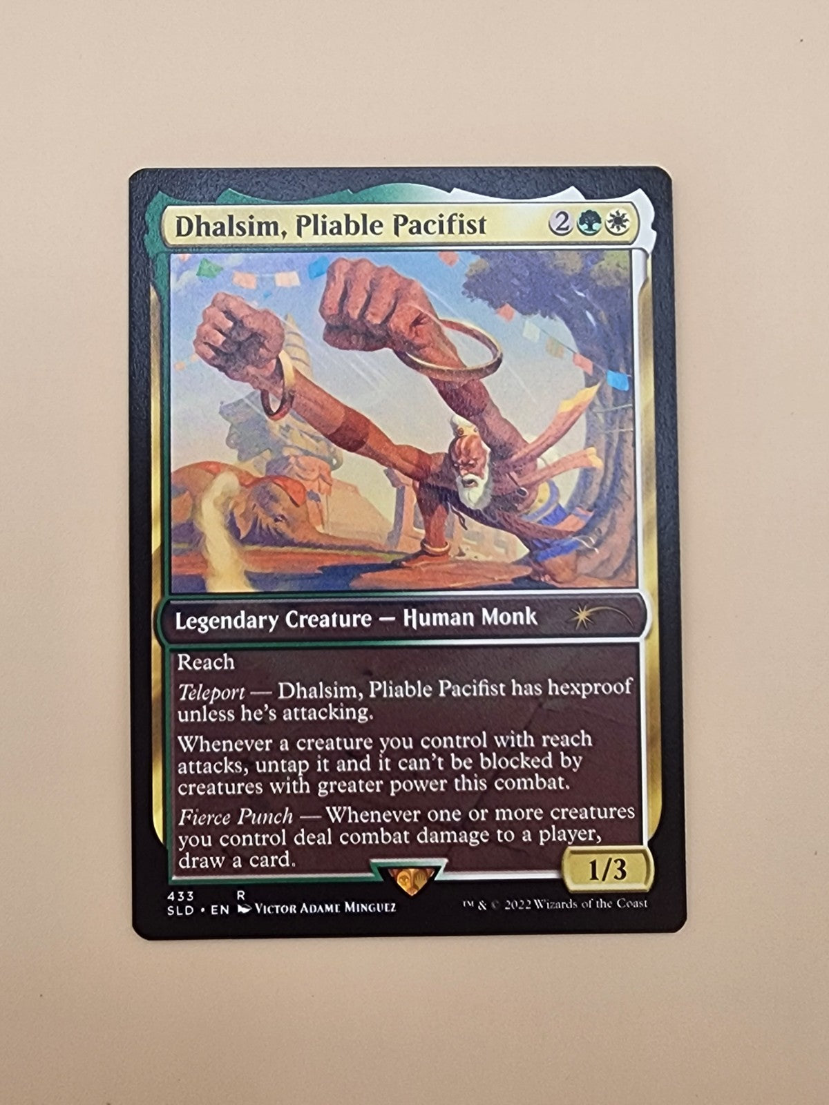 Dhalsim, Pliable Pacifist Secret Lair Drop Regular Near Mint NM