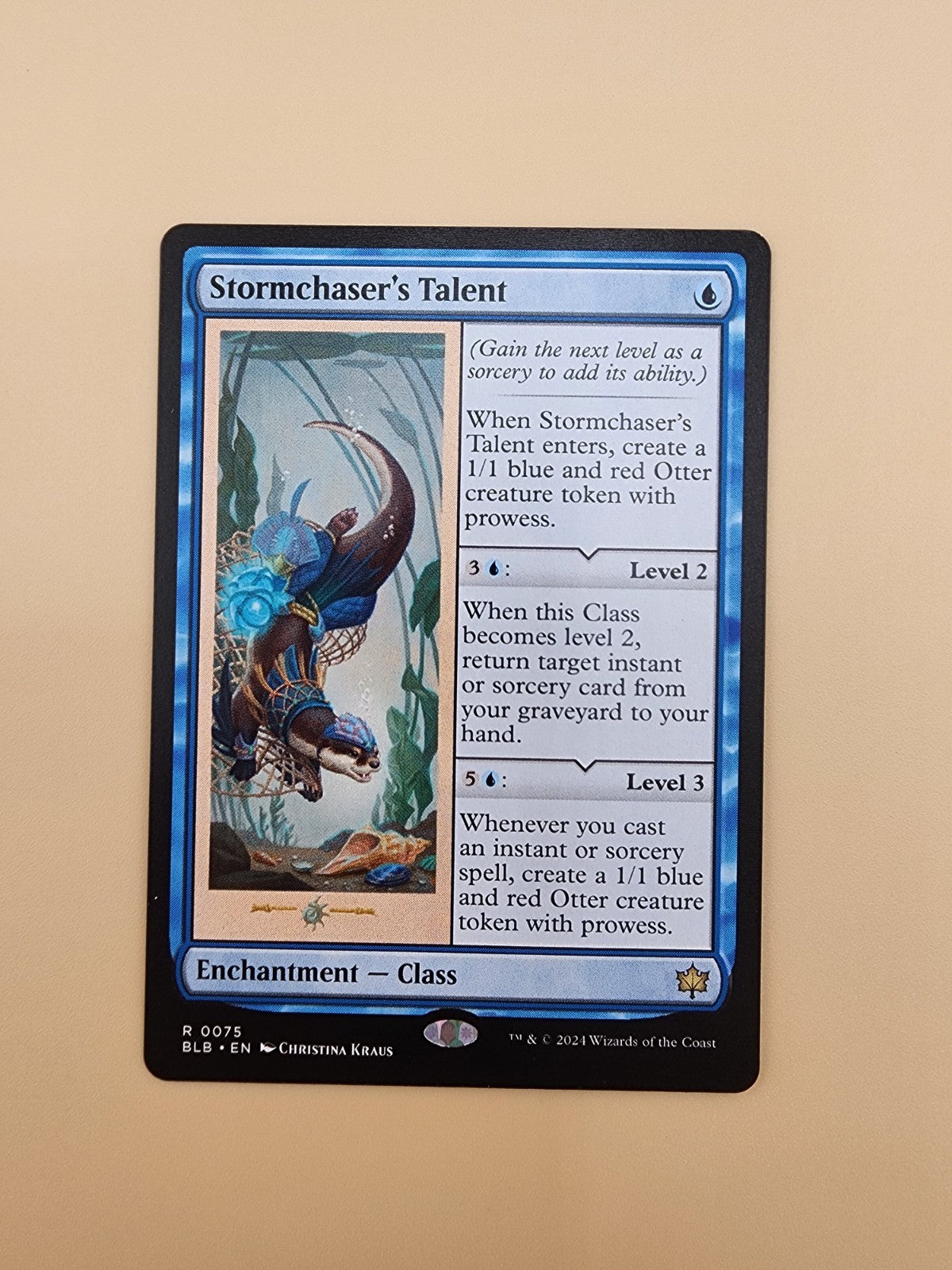 Stormchaser's Talent Regular 0075 Bloomburrow MTG Magic the Gathering NM