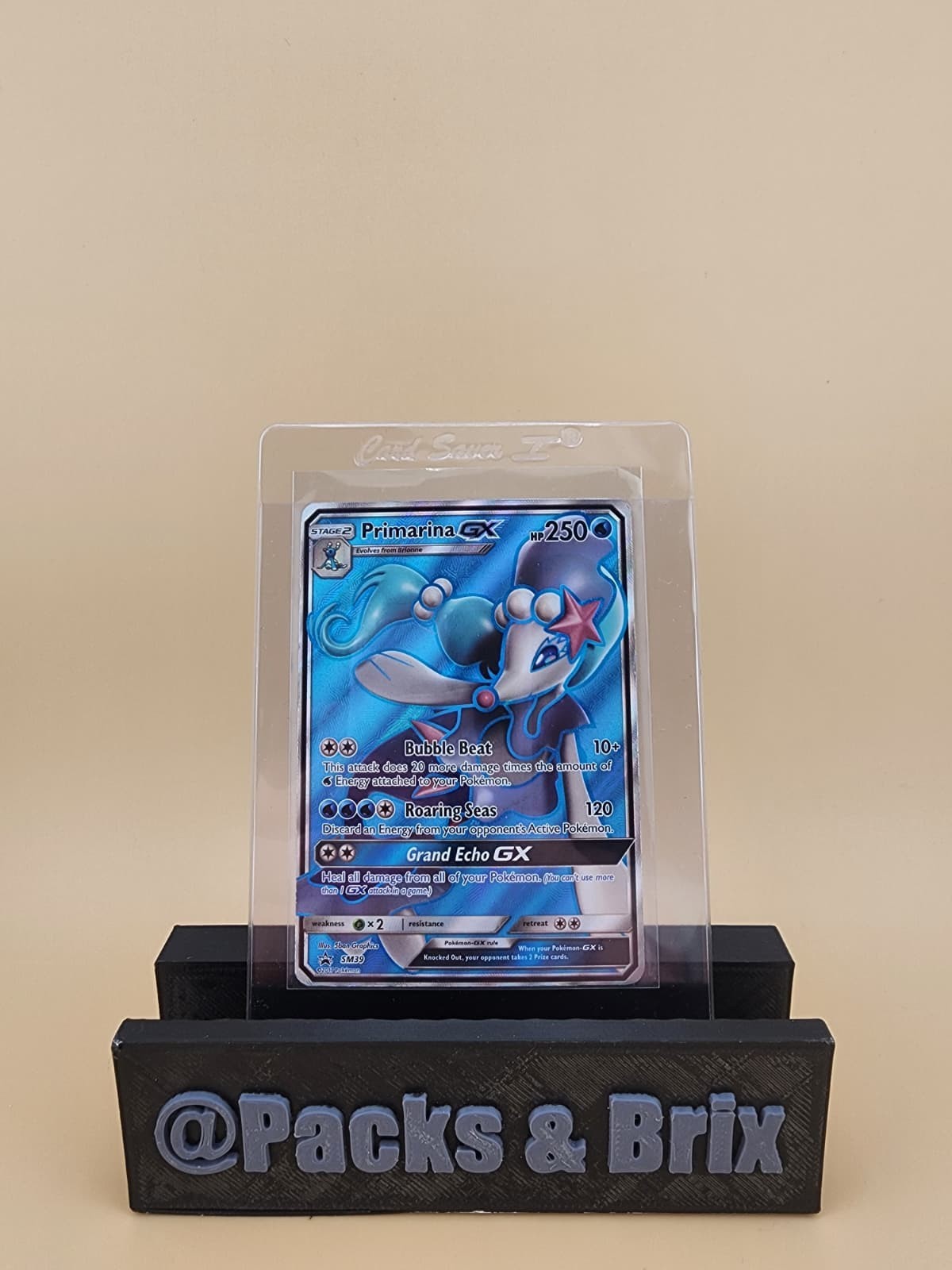 Primarina GX SM39 Sm Holo Heavily PLayed (HP)