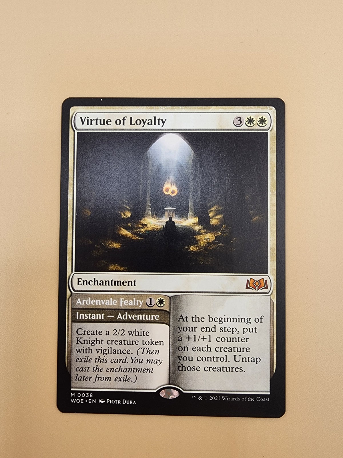 Virtue of Loyalty Wilds of Eldraine Regular NM