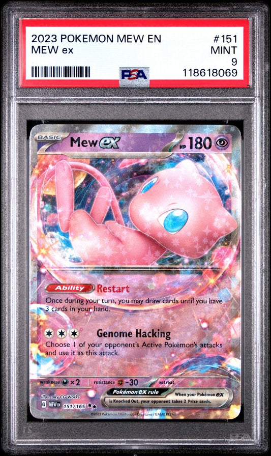 2023 POKEMON MEW EN-151 151/165 MEW EX PSA 9