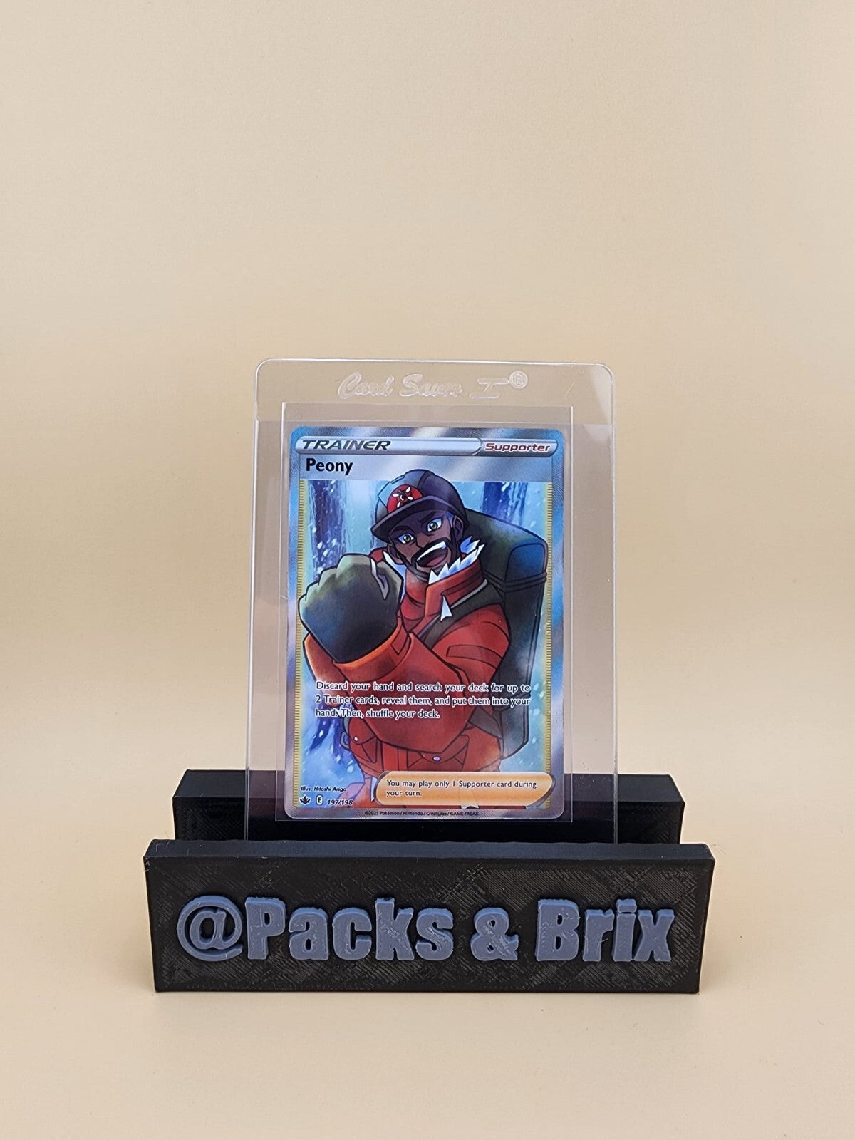 Peony  197/198 Swsh06: Sword & Shield - Chilling Reign Holo Near Mint (NM)