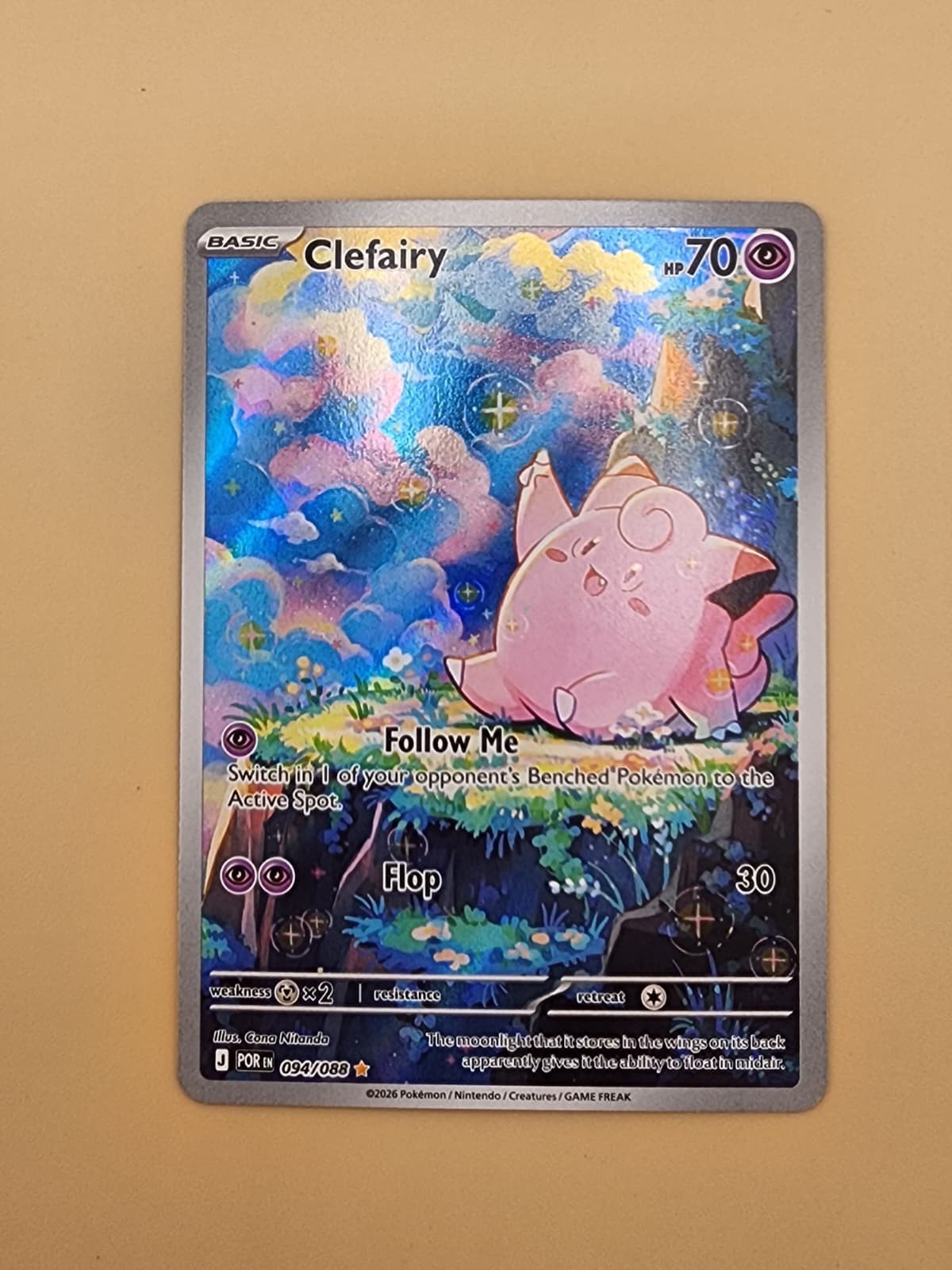 Clefairy 094/088 Me03: Perfect Order Holo Near Mint (NM)