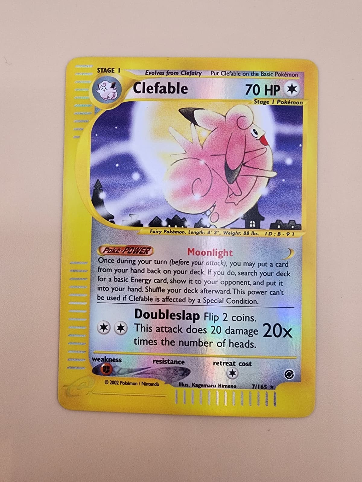 Clefable 007/165 Expedition Base Set Holo Lightly Played (LP)
