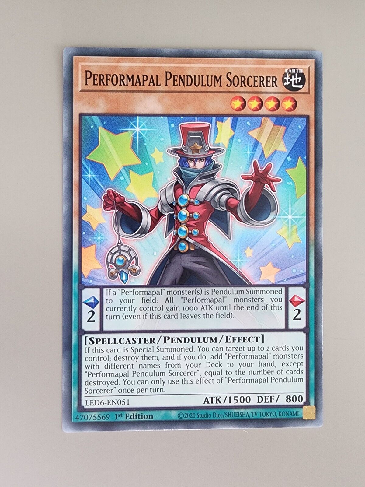 Yugioh! LP Performapal Pendulum Sorcerer - Super Rare - Limited Edition