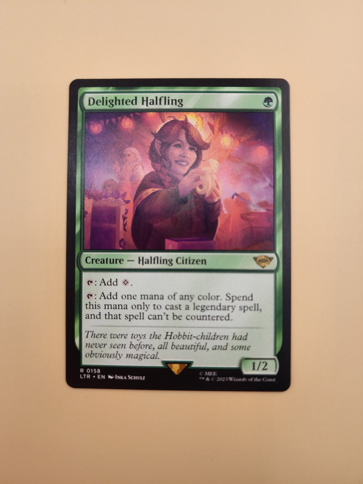 Delighted Halfling (Extended Art) Universes Beyond: the Lord of the Rings: Tales