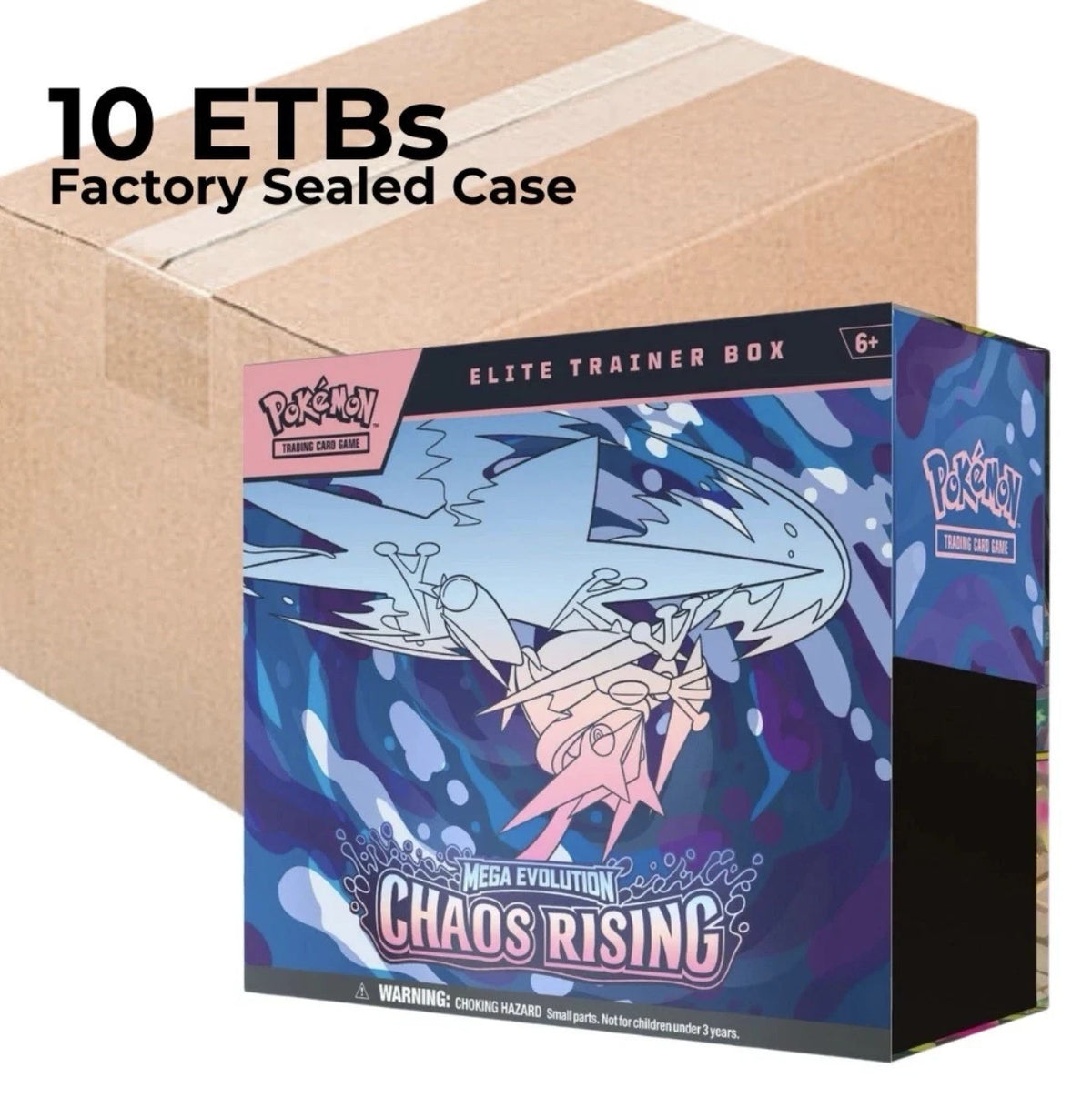 Pokemon Chaos Rising Elite Trainer Box Case 10 Factory Sealed ETBs ME04