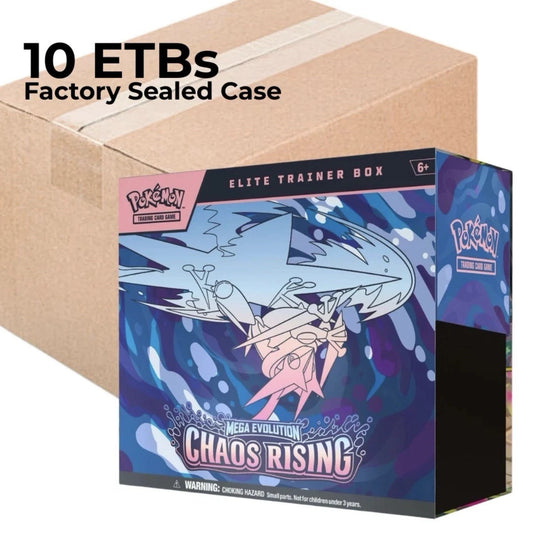 Pokemon Chaos Rising Elite Trainer Box Case 10 Factory Sealed ETBs ME04