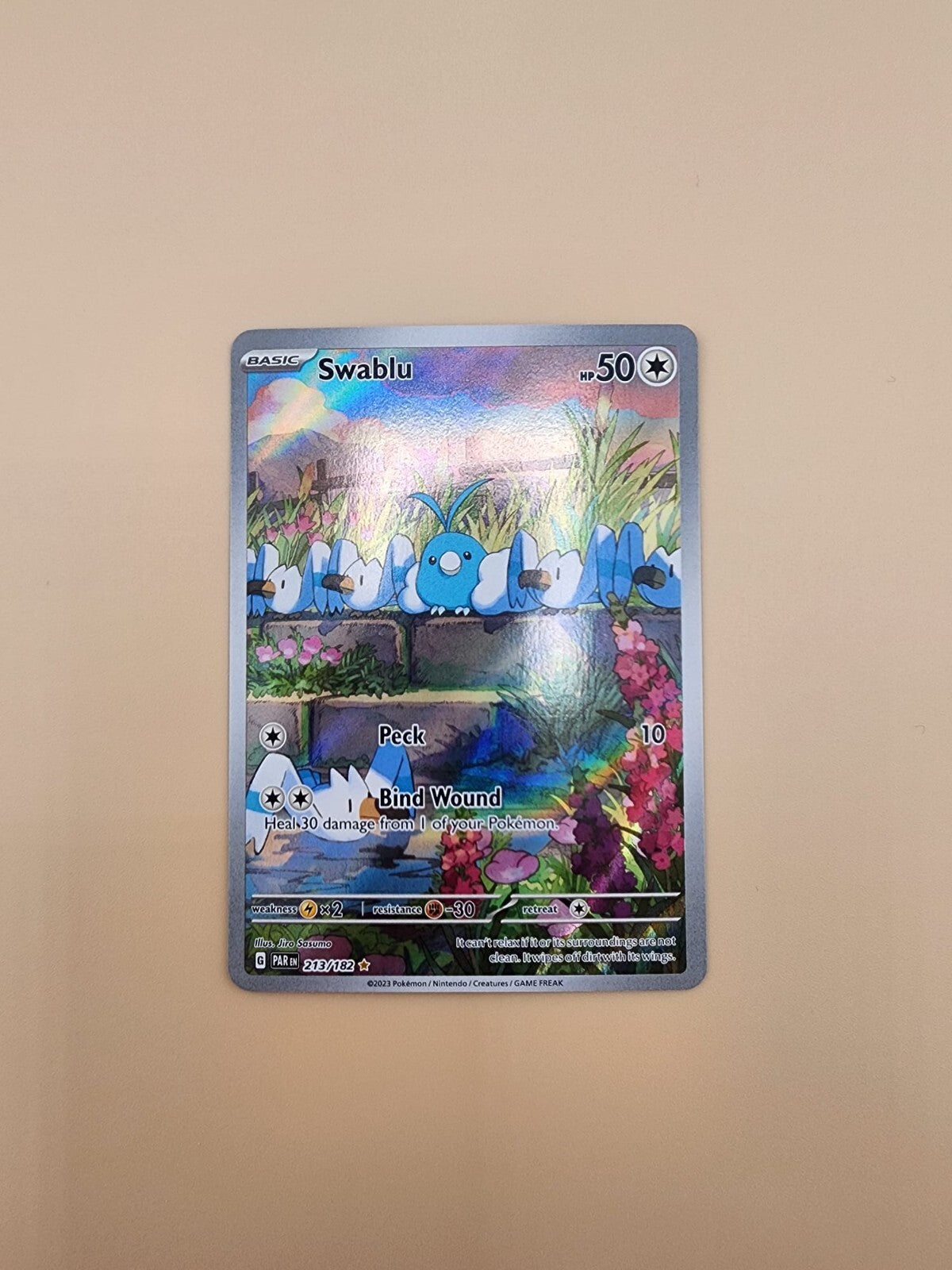 Swablu 213/182 Sv04: Paradox Rift Holo Near Mint (NM)