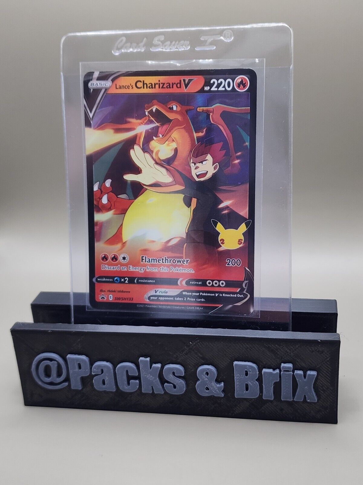 Pokémon TCG Lance's Charizard V Sword & Shield SWSH133 Holo Promo Promo